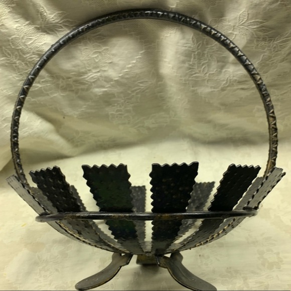 MCM Spanish Brutalist Handled Bowl/Basket - Picture 3 of 8